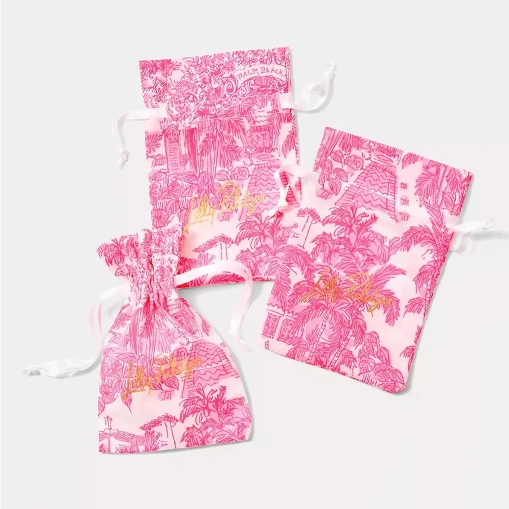 Lilly Pulitzer Spicy Socialite Gold Crystal Stud Earrings